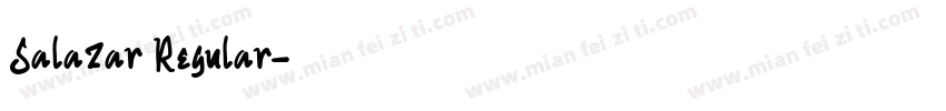 Salazar Regular字体转换